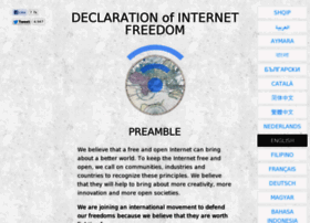 Internetdeclaration.org thumbnail