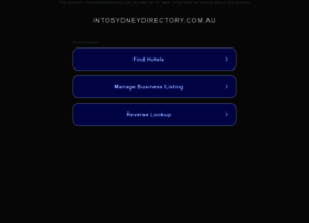Intosydneydirectory.com.au thumbnail