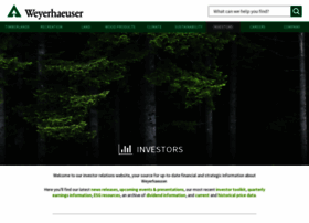 Investor.weyerhaeuser.com thumbnail