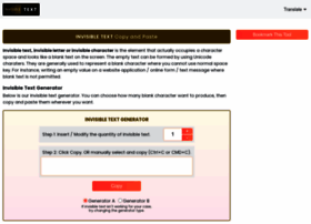 Invisibletext.net thumbnail