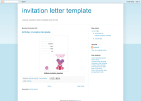 Invitationlettertemplate.blogspot.com thumbnail