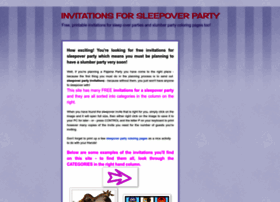 Invitationsforsleepoverparty.blogspot.com thumbnail