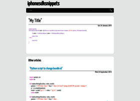 Iphonesdksnippets.com thumbnail