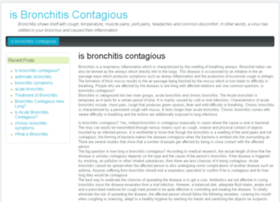 Isbronchitiscontagious.org thumbnail