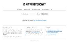Ismywebsitedown.com thumbnail