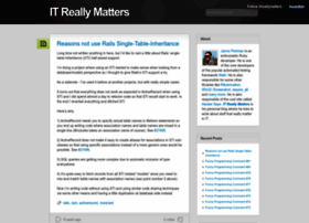 Itreallymatters.net thumbnail Itreallymatters.net thumbnail