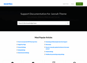 Jannah.helpscoutdocs.com thumbnail