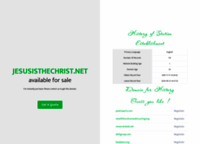 Jesusisthechrist.net thumbnail