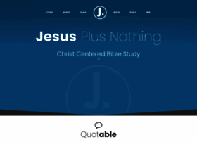 Jesusplusnothing.com thumbnail