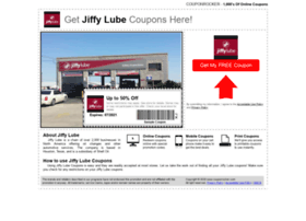 Jiffylube.couponrocker.com thumbnail