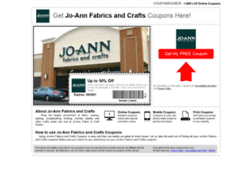 Joannfabrics.couponrocker.com thumbnail