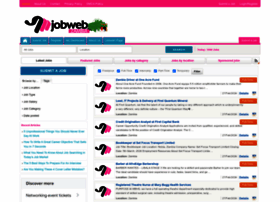jobwebzambia.com at WI. Current Jobs in Zambia 2021 - Zambia's Largest