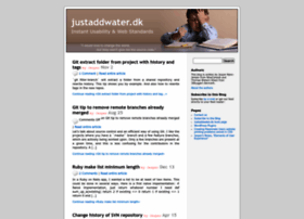 Justaddwater.dk thumbnail