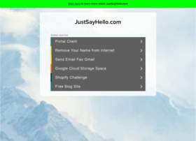 Justsayhello.com thumbnail