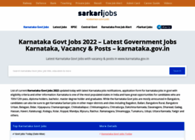 Karnataka.sarkarijobs.com thumbnail