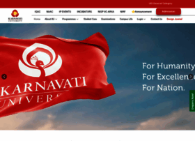 Karnavatiuniversity.edu.in thumbnail