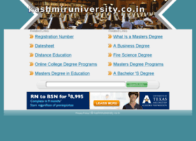 Kashmiruniversity.co.in thumbnail