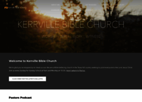Kerrvillebiblechurch.org thumbnail