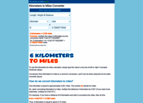 Kilometers-to-miles.com thumbnail