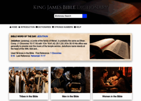 Kingjamesbibledictionary.com thumbnail