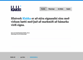 Klakki.is thumbnail