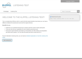 Klippel-listeningtest.de thumbnail