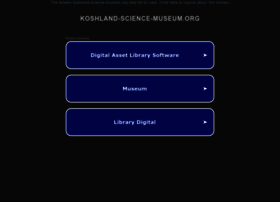 Koshland-science-museum.org thumbnail