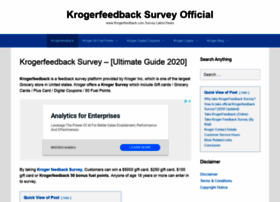 Kroger-feedback-survey.com thumbnail