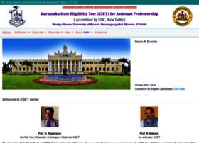 Kset.uni-mysore.ac.in thumbnail
