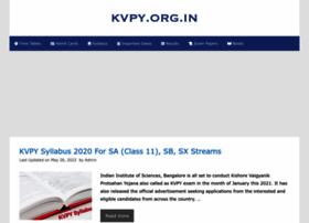 Kvpy.org.in thumbnail