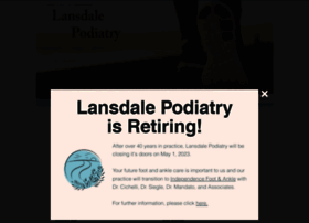 Lansdalepodiatry.com thumbnail