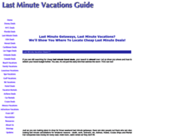 Last-minute-vacation-guide.com thumbnail