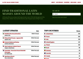 Directory Of Latin Masses