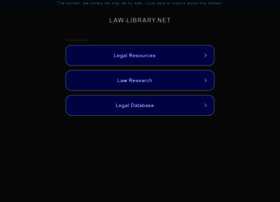 Law-library.net thumbnail Law-library.net thumbnail