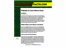 Lawnmowerfacts.com thumbnail