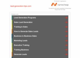 Lead-generation-tips.com thumbnail