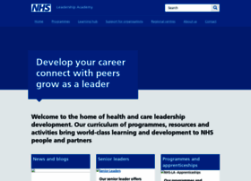Leadershipacademy.nhs.uk thumbnail