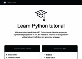 Learnpython.net thumbnail Learnpython.net thumbnail