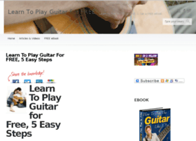Learntoplayguitarforfree.info thumbnail