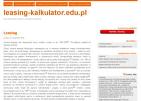 Leasing-kalkulator.edu.pl thumbnail