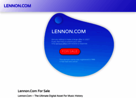 Lennon.com thumbnail