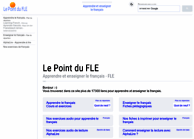 Lepointdufle Net At Wi Le Point Du Fle Apprendre Et Enseigner Le Francais