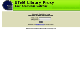 Libproxy.utem.edu.my thumbnail