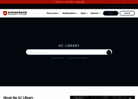 Library.ac.edu.au thumbnail