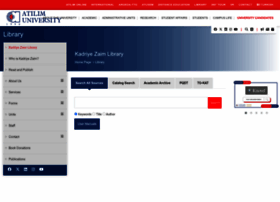 Library.atilim.edu.tr thumbnail