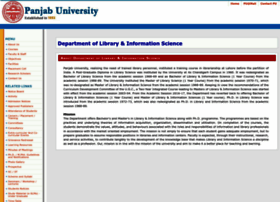 Libraryscience.puchd.ac.in thumbnail