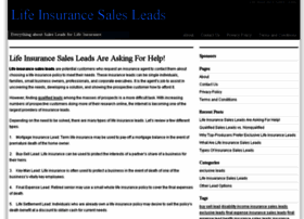 Lifeinsurancesalesleadsguide.com thumbnail