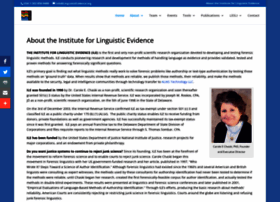 Linguisticevidence.org thumbnail