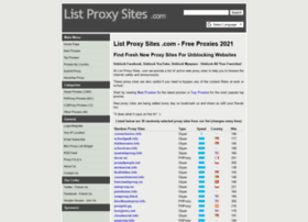 Listproxysites.com thumbnail