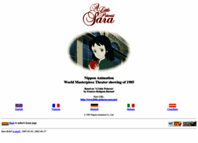 Little Princess Sara Net At Wi A Little Princess Sara Tv Anime Based On The Famous Novel 1985